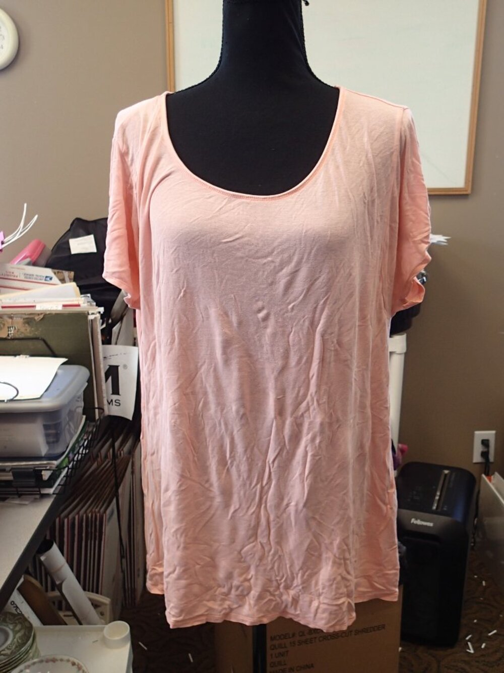 Champion Peach Color Workout Shirt Size Medium